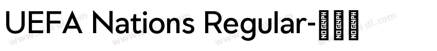 UEFA Nations Regular字体转换
